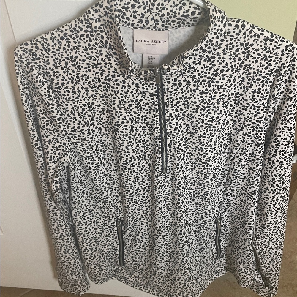 Laura Ashley Monochrome Patterned Jacket